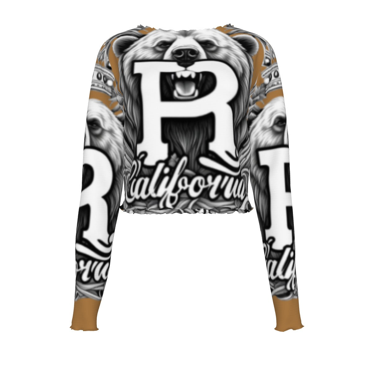 Brown California royalty long sleeve T-shirt