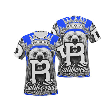 BLUE CALIFORNIA ROYALTY ROOTS RISING T-SHIRT