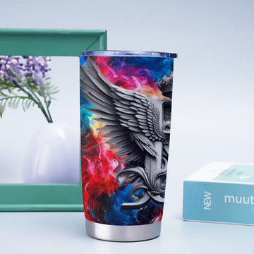 Multi-Colored Smoke Royalty Roots Tumbler 20oz
