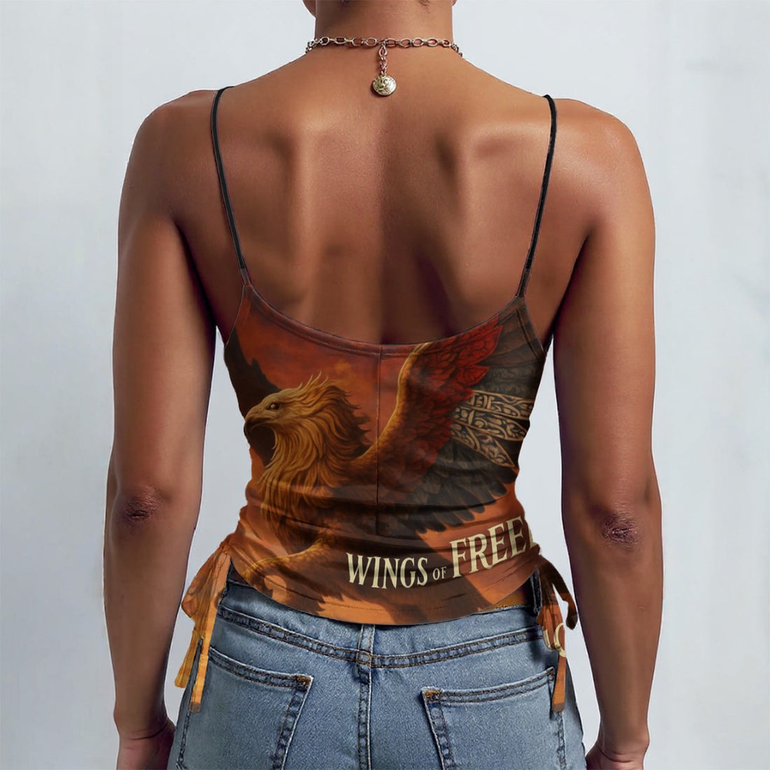 Print Drawstring Camisole