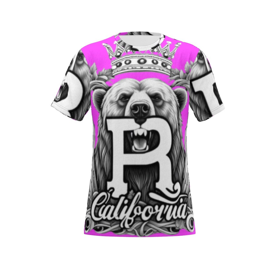 PINK CALIFORNIA ROYALTY ROOTS RISING T-SHIRT