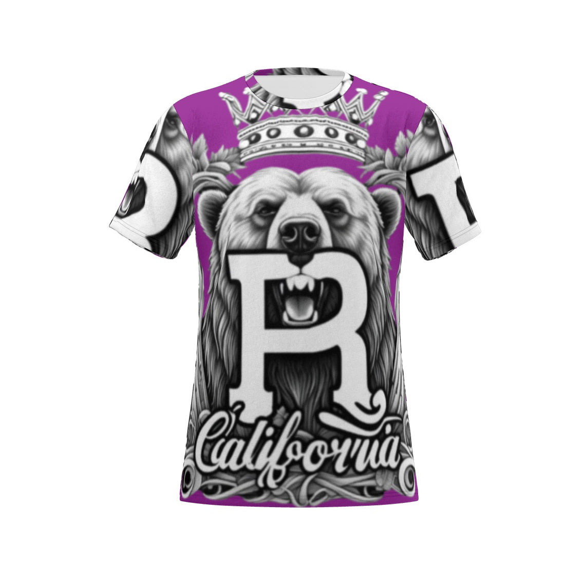 Purple CALIFORNIA ROYALTY ROOTS RISING T-SHIRT