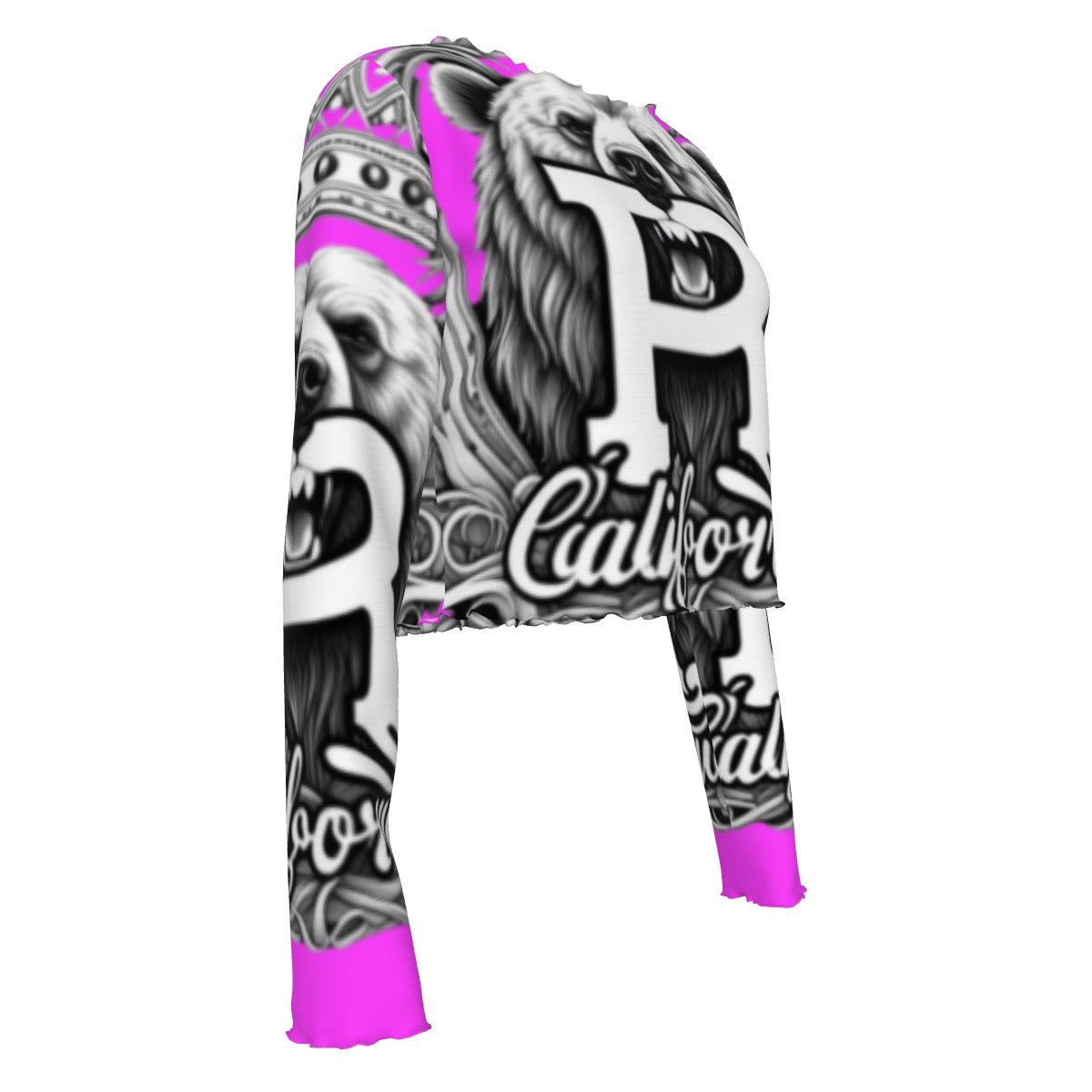 Pink California Royalty Long Sleeve T-Shirt