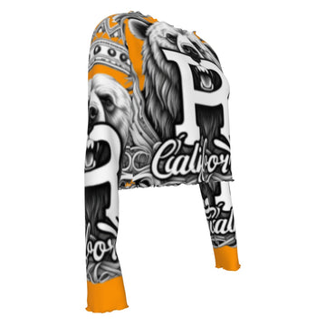 Orange California Royalty Long Sleeve T-Shirt